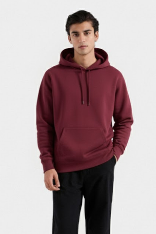 Maroon Fleece Hoodie