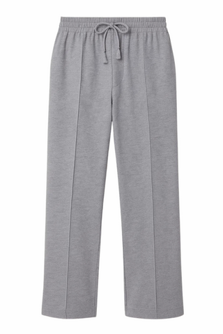 Elevate Wide-Leg Lounge Trousers – Heather Grey
