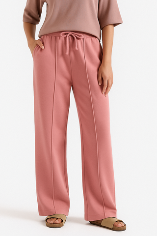 Blush Pink Trouser - Stylish Straight-Leg Design for Every Occasion