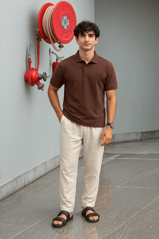 Coffee Brown Polo Shirt – Refined Style - Ecowears.pk