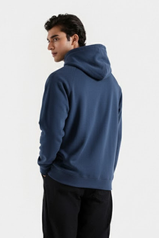 Steel Blue Fleece Hoodie