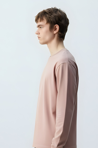 Dusty Pink Graphic Pocket Sweatshirt