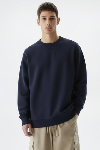 Classic Crewneck Sweatshirt – Navy