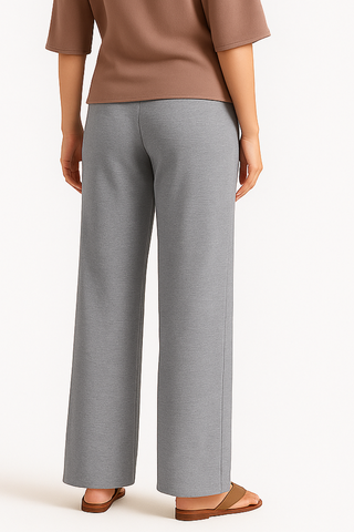 Elevate Wide-Leg Lounge Trousers – Heather Grey