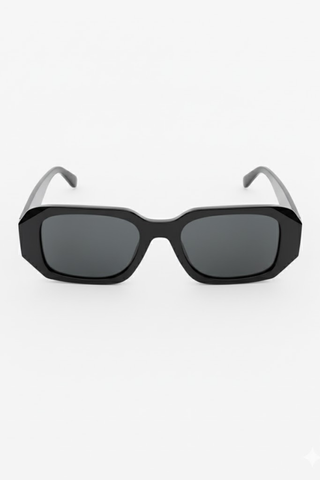 Black Rectangular Frame Sunglasses