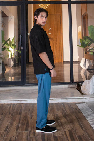 Teal Trousers Summer Set for Effortless Style Modern Style - Ecowears.pk