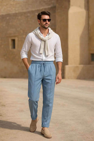 Teal Trousers Summer Set for Effortless Style Modern Style - Ecowears.pk