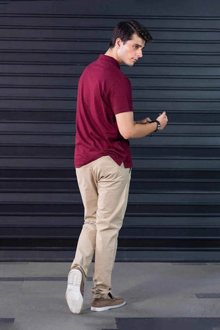 Classic Men’s Khaki Cotton Pants – Slim Tapered Fit - Ecowears.pk