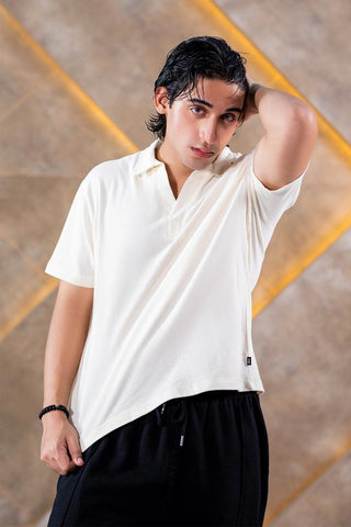 Cremino Light Cream Polo Shirt for Men – Premium Cotton Comfort - Ecowears.pk