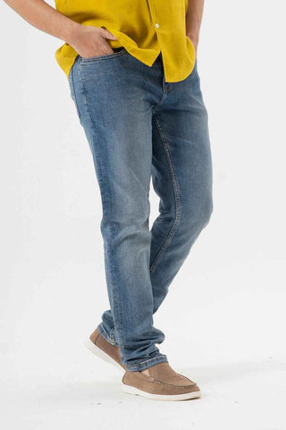 Durable light blue Jeans Joggers Comfortable Everyday Pant Style - Ecowears.pk