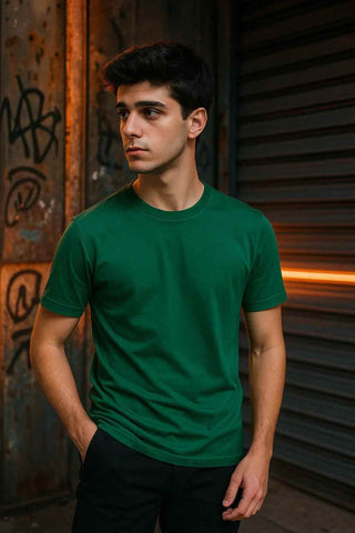 Emerald Green T-Shirt – Regular Fit - Ecowears.pk