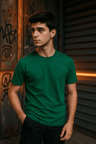 Emerald Green T-Shirt – Regular Fit - Ecowears.pk