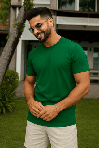 Emerald Green T-Shirt – Regular Fit - Ecowears.pk