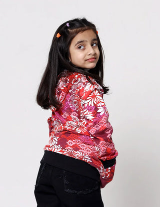 Girls Graphic Hoodie