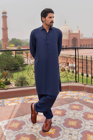 Graceful Navy Blue Shalwar Kameez – Traditional, Comfortable, and Perfect for Every Occasion - Ecowears.pk