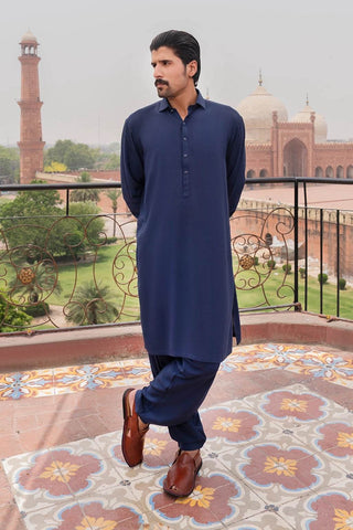 Graceful Navy Blue Shalwar Kameez – Traditional, Comfortable, and Perfect for Every Occasion - Ecowears.pk