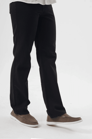 Midnight Black Straight-Leg Jeans – Effortlessly Cool - Ecowears.pk
