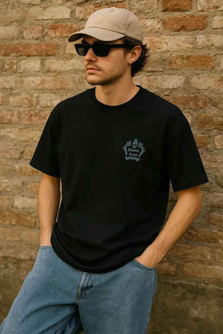 Men's Cotton Brazen T-Shirt with Down-Shoulder Design - Ecowears.pk