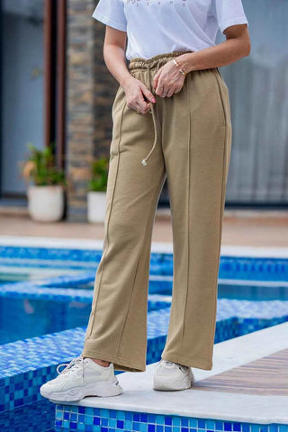 Nomad Luxe Trouser - Soft Stretch Wide-Leg Fit for Ultimate Comfort - Ecowears.pk