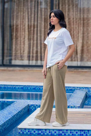 Nomad Luxe Trouser - Soft Stretch Wide-Leg Fit for Ultimate Comfort - Ecowears.pk