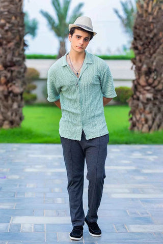 Sea Green Shirt - Classic Style for Timeless Appeal - Ecowears.pk