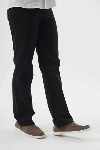 Sleek Black Slim-Fit Pants for Modern Casual Elegance - Ecowears.pk