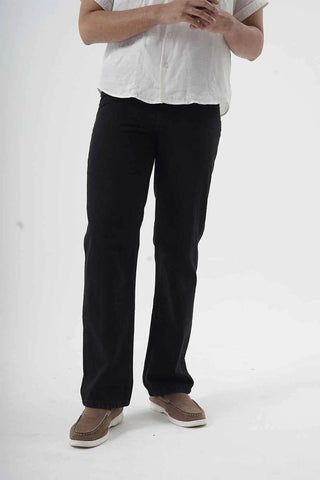 Sleek Black Slim-Fit Pants for Modern Casual Elegance - Ecowears.pk