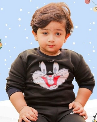 Boys Bugs Bunny Winter Suit - Black